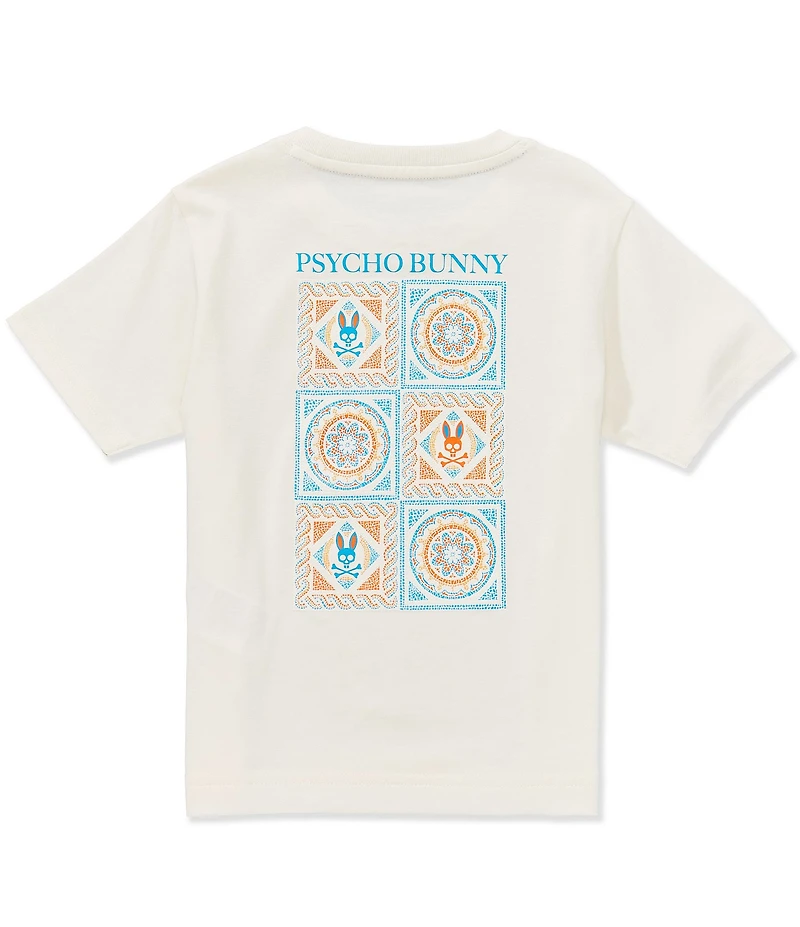 Psycho Bunny Little Boys Short Sleeve Frank Back Graphic Tee