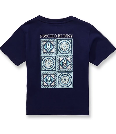 Psycho Bunny Little Boys Short Sleeve Frank Back Graphic Tee