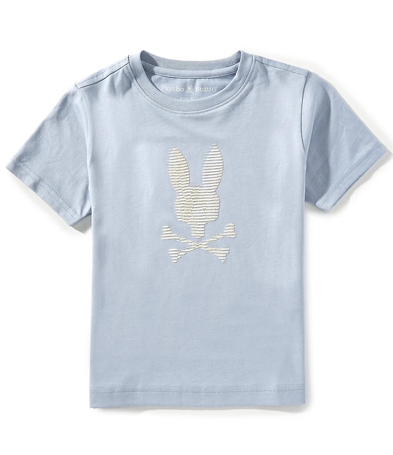 Psycho Bunny Little Boys Short Sleeve Grant Bunny Graphic T-Shirt