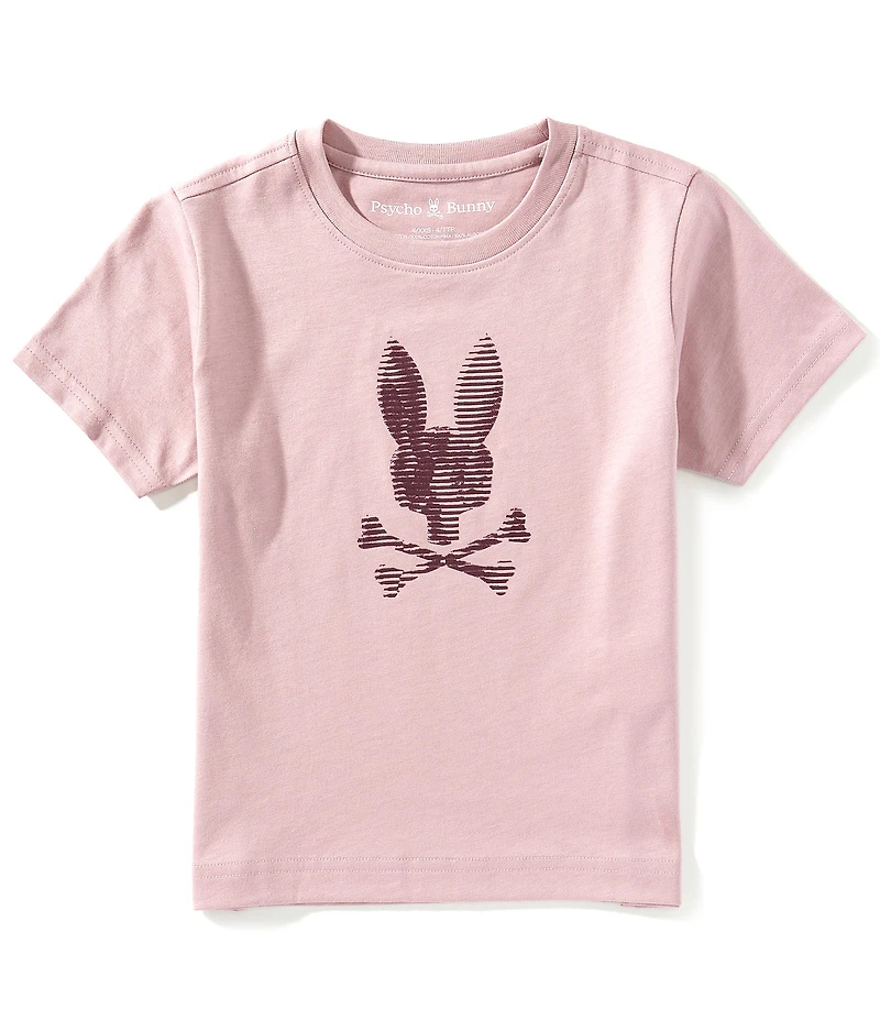 Psycho Bunny Little Boys Short Sleeve Grant Bunny Graphic T-Shirt