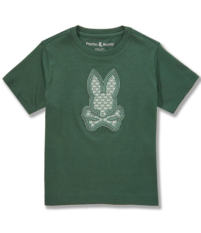 Psycho Bunny Little Boys Short Sleeve Johnny Graphic T-Shirt