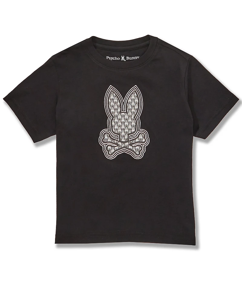 Psycho Bunny Little Boys Short Sleeve Johnny Graphic T-Shirt
