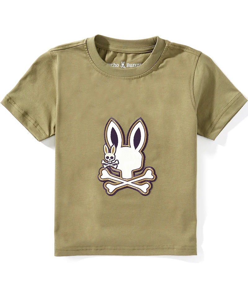 Psycho Bunny Little Boys Short Sleeve Wade Graphic T-Shirt