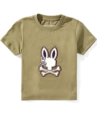 Psycho Bunny Little Boys Short Sleeve Wade Graphic T-Shirt