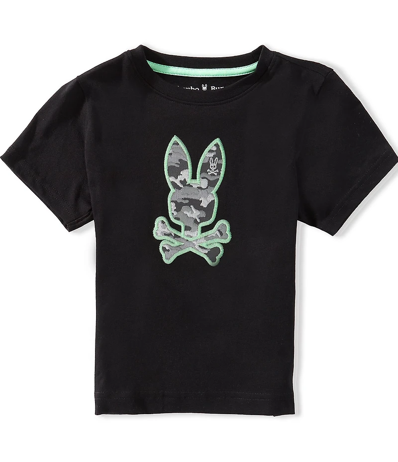 Psycho Bunny Little Boys Short Sleeves Paul Graphic T-Shirt