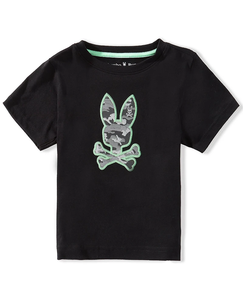 Psycho Bunny Little Boys Short Sleeves Paul Graphic T-Shirt