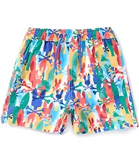 Psycho Bunny Little Boys Tanner Allover Bunny Print Swim Trunks