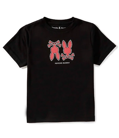 Psycho Bunny Little/Big Boys Dawson Bunny Graphic Short-Sleeve T-Shirt