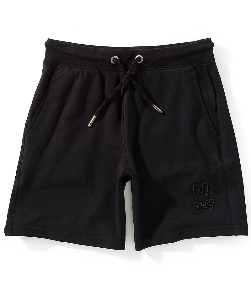 Psycho Bunny Little/Big Boys Levanzo Embroidered Micro French Terry Shorts