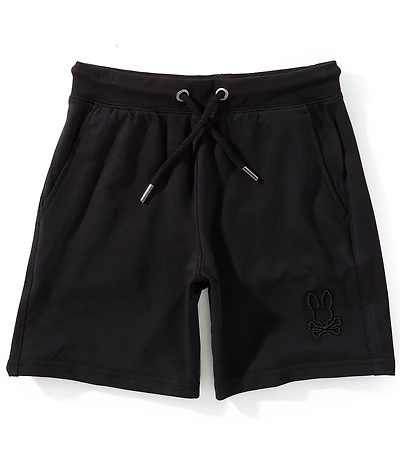 Psycho Bunny Little/Big Boys Levanzo Embroidered Micro French Terry Shorts