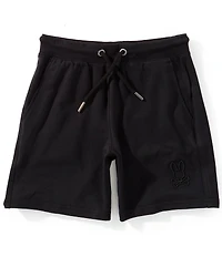 Psycho Bunny Little/Big Boys Levanzo Embroidered Micro French Terry Shorts