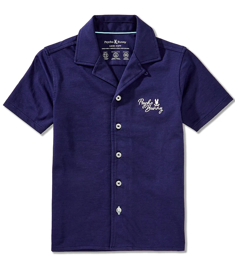 Psycho Bunny Little/Big Boys Short Sleeve Desert Keller Shirt