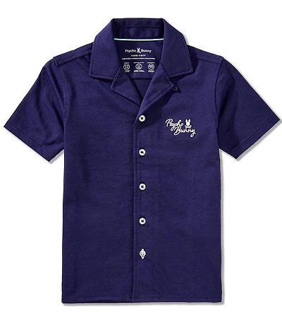 Psycho Bunny Little/Big Boys Short Sleeve Desert Keller Shirt