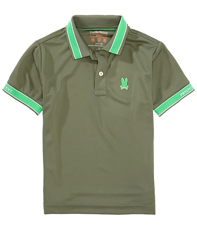 Psycho Bunny Little/Big Boys Short Sleeve Forrest Sport Pique Polo Shirt