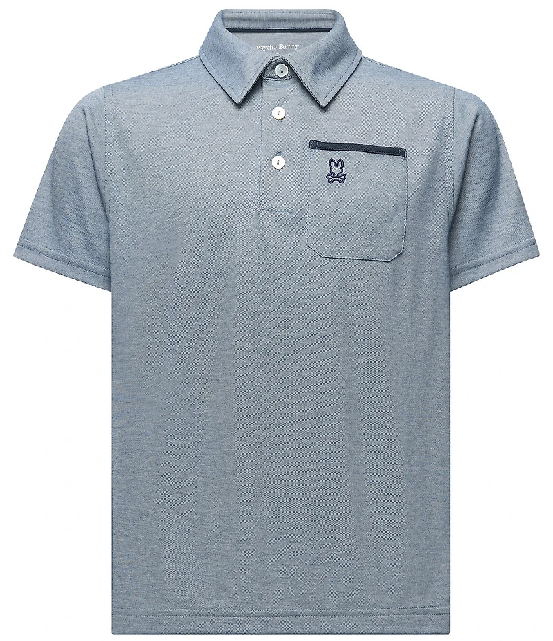 Psycho Bunny Little/Big Boys Short Sleeve Hadley Performance Pique Polo Shirt