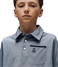 Psycho Bunny Little/Big Boys Short Sleeve Hadley Performance Pique Polo Shirt