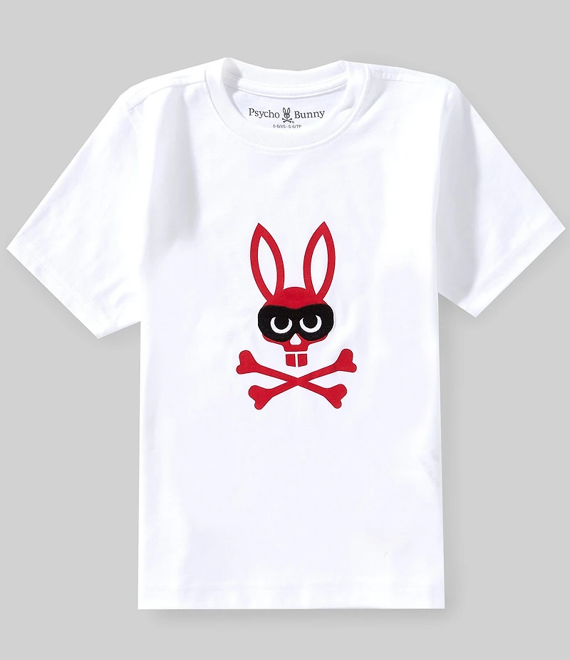Psycho Bunny Little/Big Boys Short Sleeves Mischief Bunny Graphic T-Shirt