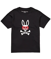 Psycho Bunny Little/Big Boys Short Sleeves Mischief Bunny Graphic T-Shirt