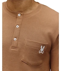 Psycho Bunny Long Sleeve Waffle Knit Sleep T-Shirt