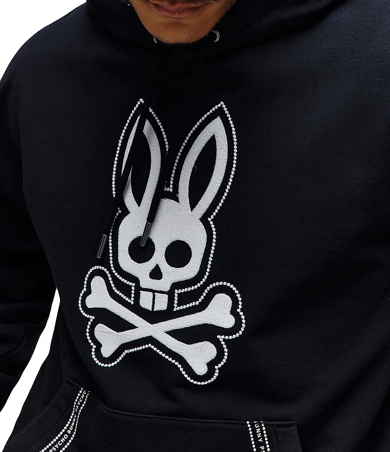 Psycho Bunny Luke Paisley Bunny Relaxed Hoodie