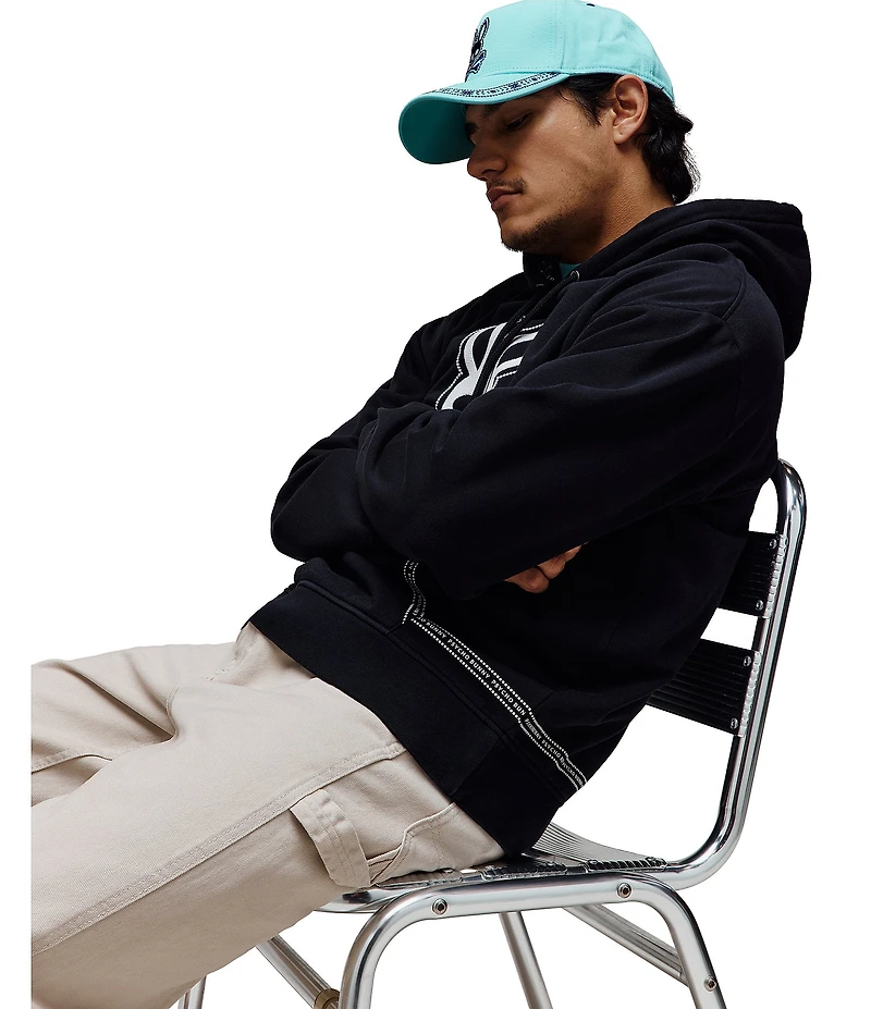 Psycho Bunny Luke Paisley Bunny Relaxed Hoodie