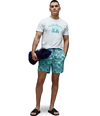 Psycho Bunny Luke Paisley Printed 6#double; Inseam Swim Trunks