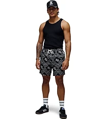 Psycho Bunny Luke Paisley Printed 6#double; Inseam Swim Trunks