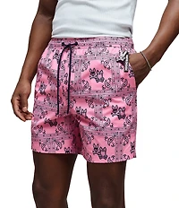Psycho Bunny Luke Paisley Printed 6#double; Inseam Swim Trunks