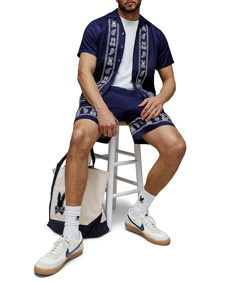 Psycho Bunny Luke Tencel 7#double; Inseam Shorts