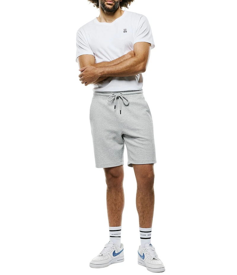 Psycho Bunny Marc Textured Knit 8#double; Inseam Shorts