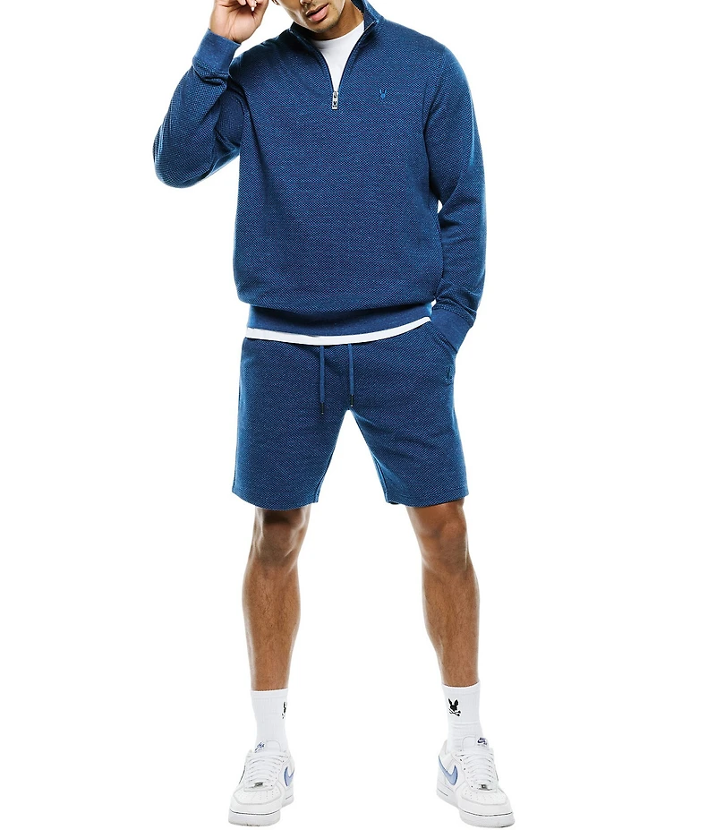 Psycho Bunny Marc Textured Quarter Zip Pullover