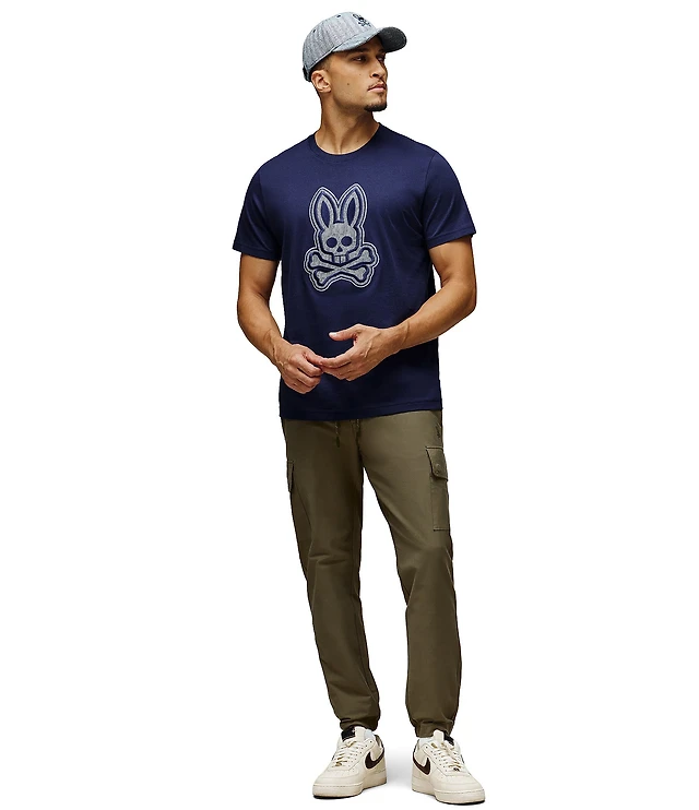 Psycho Bunny T-shirt Uomo Enzo Back – 100% Cotone Pima – Grafica Sul Retro – Manica Corta – Maglietta Casual Di Qualità - 3