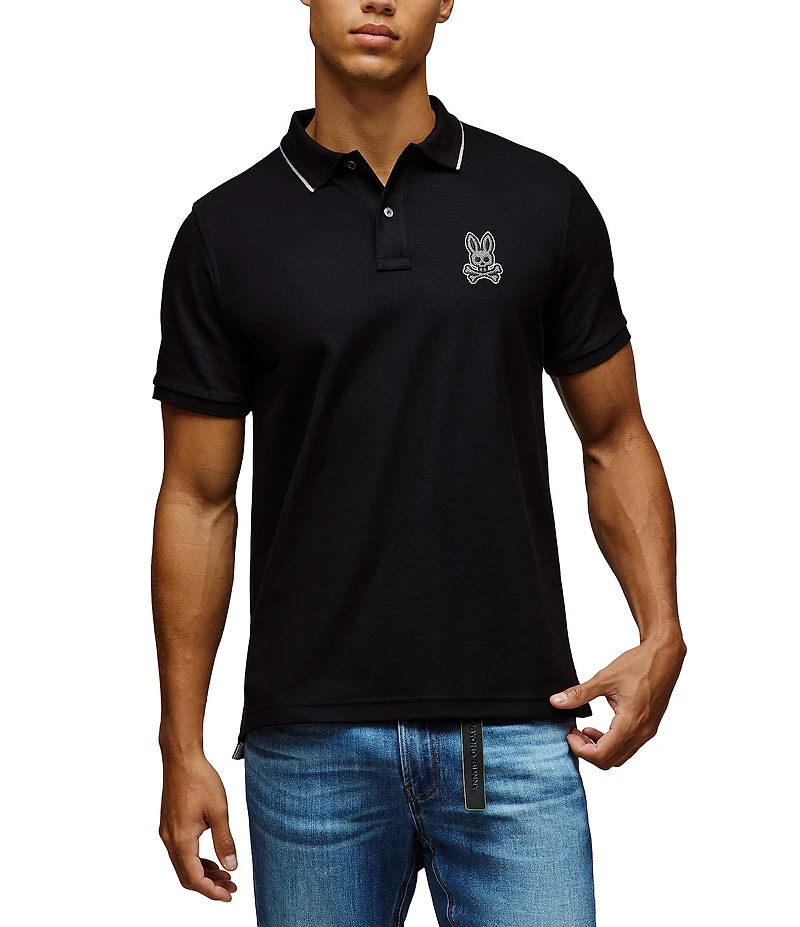 Psycho Bunny Marlo Pique Short Sleeve Polo Shirt