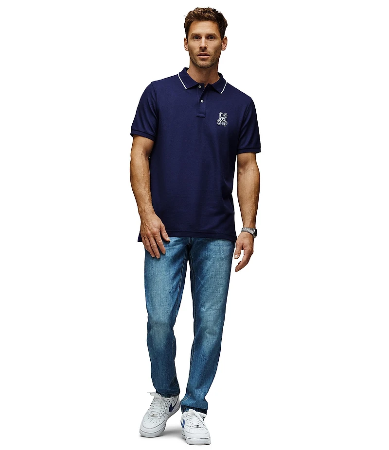 Psycho Bunny Marlo Pique Short Sleeve Polo Shirt