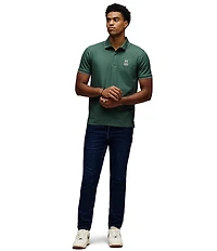 Psycho Bunny Marlon Embroidered Patch Pique Knit Polo Shirt