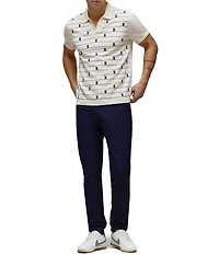 Psycho Bunny Marvin Johnny Collar Short Sleeve Polo Shirt