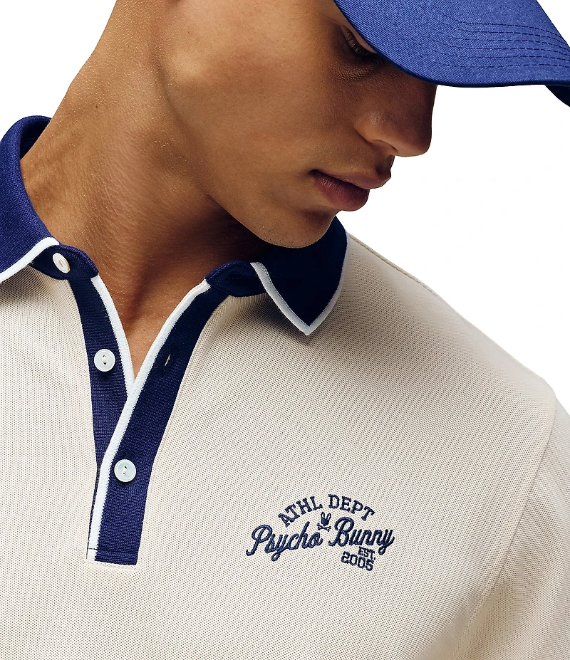 Psycho Bunny Matteo Pique Short Sleeve Polo Shirt