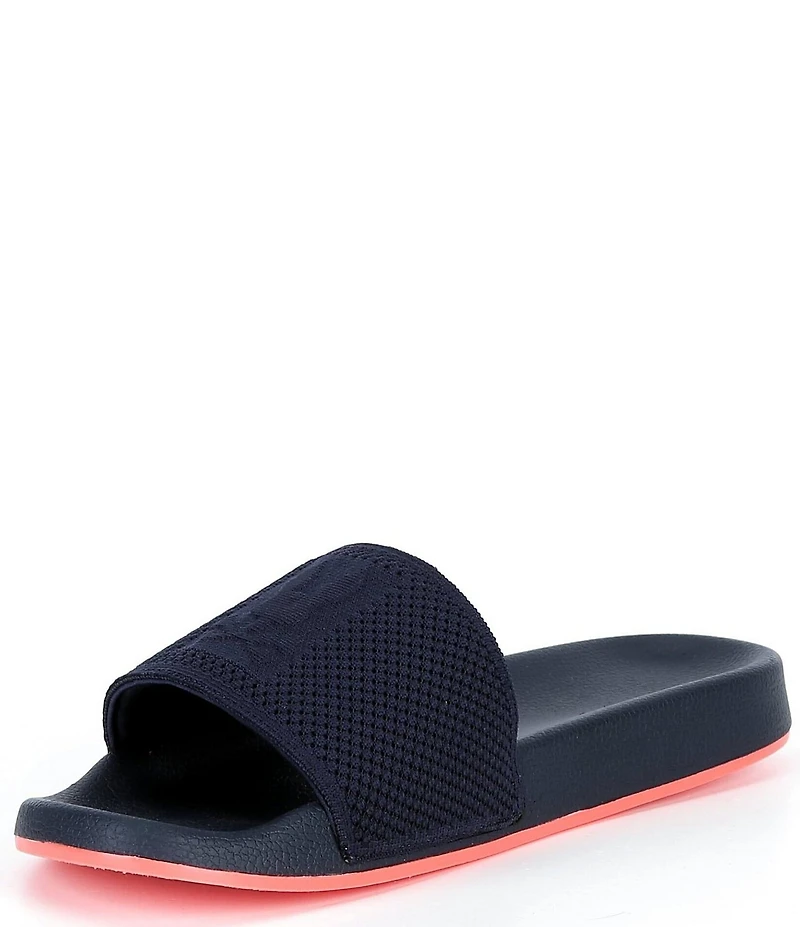 Psycho Bunny Men's Contrast Sole Knit Slides