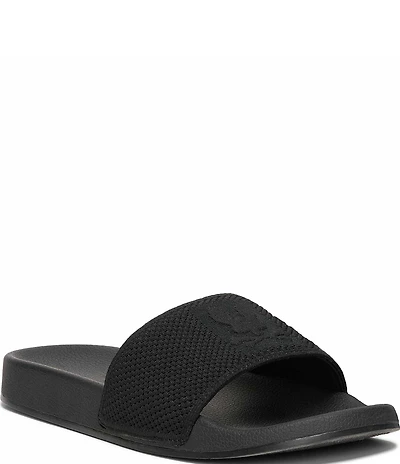 Psycho Bunny Mens Knit Slides