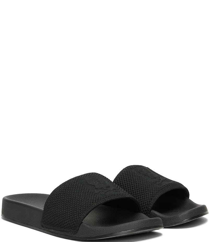 Psycho Bunny Men's Logo Knit Slides