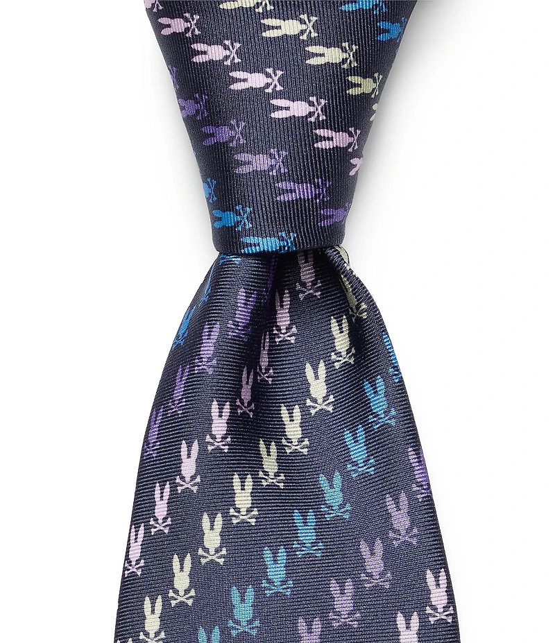 Psycho Bunny Multi Ears 3 1/4#double; Silk Ties