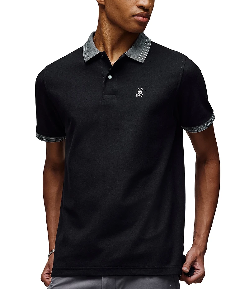 Psycho Bunny Murphy Pique Short Sleeve Polo Shirt