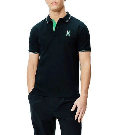 Psycho Bunny Nate Pique Short Sleeve Polo Shirt
