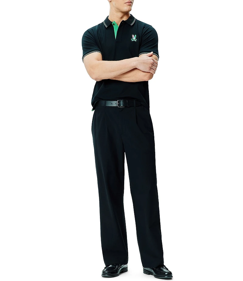 Psycho Bunny Nate Pique Short Sleeve Polo Shirt