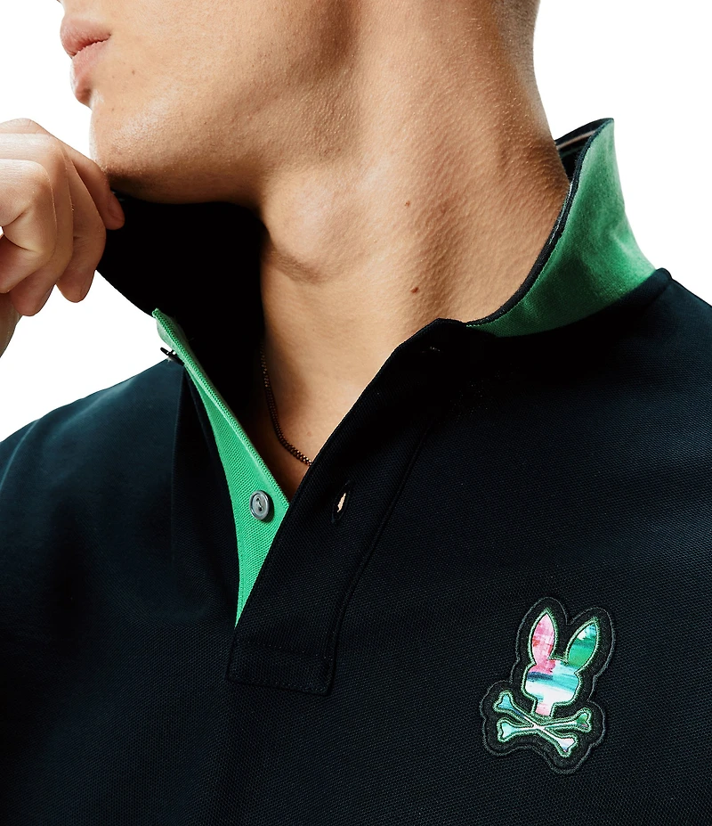 Psycho Bunny Nate Pique Short Sleeve Polo Shirt