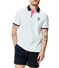 Psycho Bunny Nate Pique Short Sleeve Polo Shirt