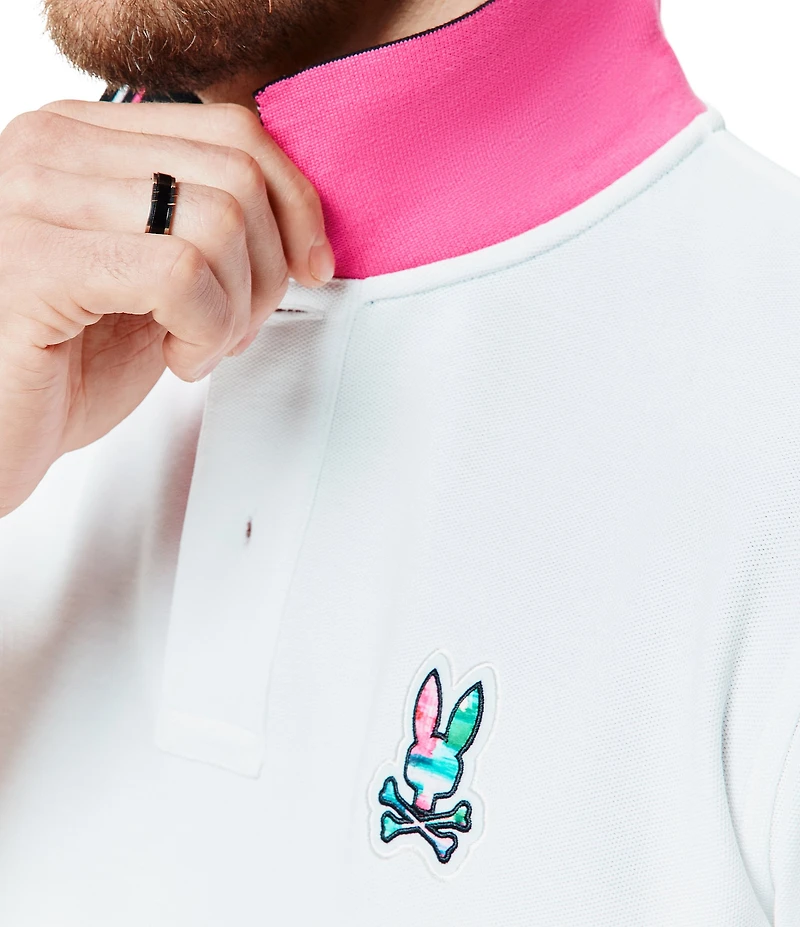 Psycho Bunny Nate Pique Short Sleeve Polo Shirt