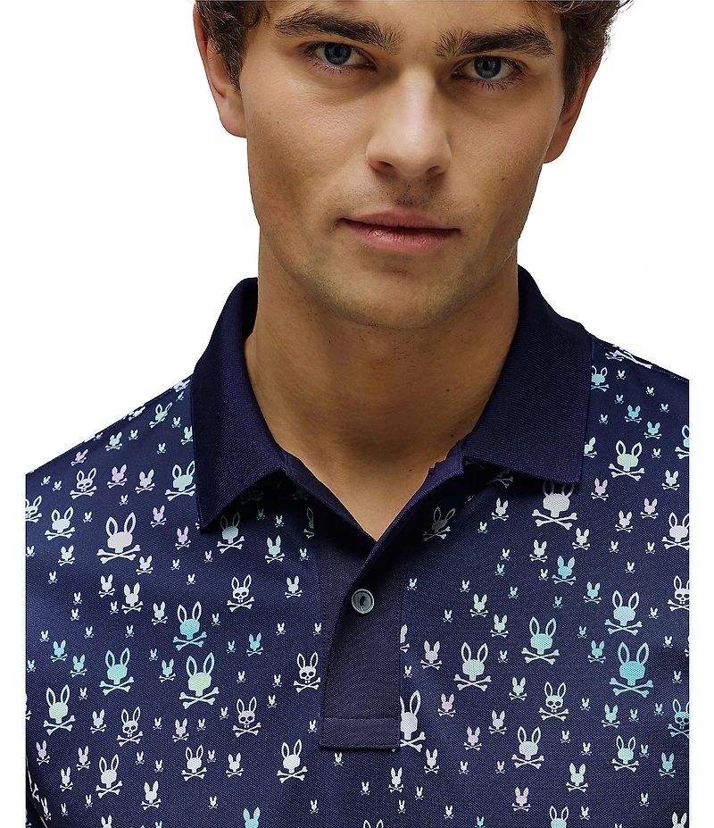Psycho Bunny Nev Sport Short Sleeve Polo Shirt