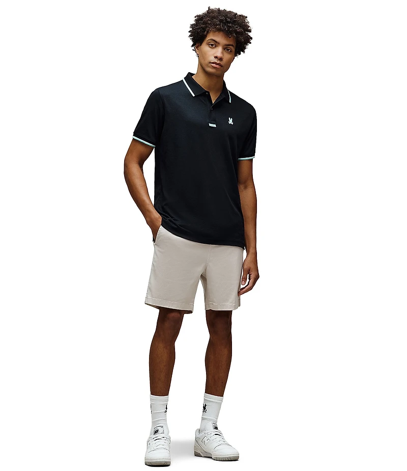 Psycho Bunny Nikolai Performance Stretch Short Sleeve Polo Shirt
