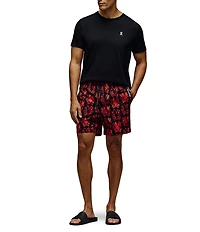 Psycho Bunny Olden Allover Print Swim Trunks